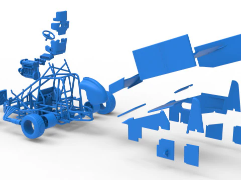 New Zealand Minisprint while turning Scale 1 to 25 3D Print Model