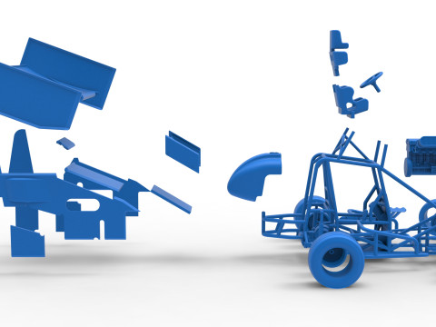 Новозеландский миниспринт при повороте масштаба от 1 до 25 3D Принт Модель