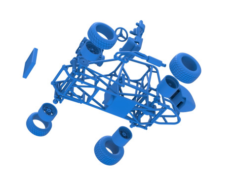 Базовая шкала Minisprint Новой Зеландии от 1 до 25 3D Принт Модель
