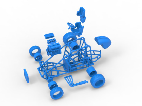 Базовая шкала Minisprint Новой Зеландии от 1 до 25 3D Принт Модель