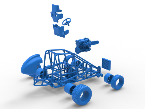 Базовая шкала Minisprint Новой Зеландии от 1 до 25 3D Принт Модель
