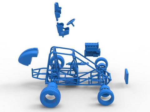 Базовая шкала Minisprint Новой Зеландии от 1 до 25 3D Принт Модель