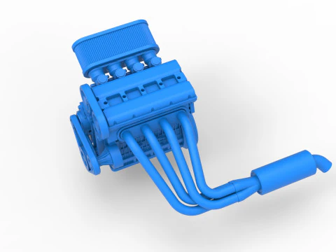 Motor de Nueva Zelanda Minisprint Escala 1 a 25 Modelo de impresión 3D