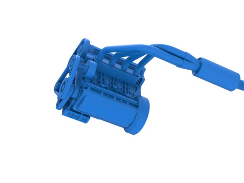 Motor de Nueva Zelanda Minisprint Escala 1 a 25 Modelo de impresión 3D