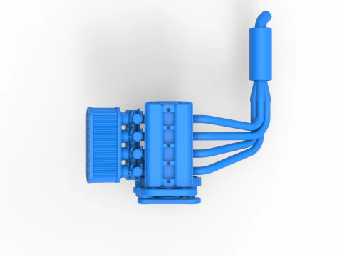 Motor de Nueva Zelanda Minisprint Escala 1 a 25 Modelo de impresión 3D