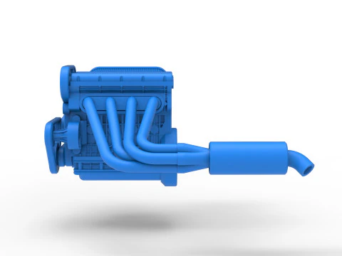Motor de Nueva Zelanda Minisprint Escala 1 a 25 Modelo de impresión 3D