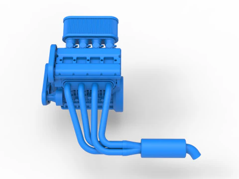 Motor de Nueva Zelanda Minisprint Escala 1 a 25 Modelo de impresión 3D