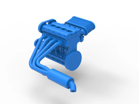 Motor de Nueva Zelanda Minisprint Escala 1 a 25 Modelo de impresión 3D
