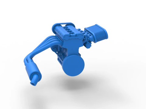 Motor de Nueva Zelanda Minisprint Escala 1 a 25 Modelo de impresión 3D