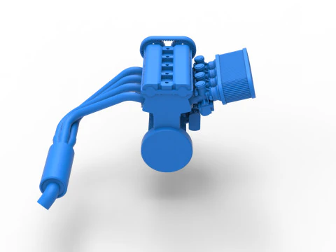 Motor de Nueva Zelanda Minisprint Escala 1 a 25 Modelo de impresión 3D