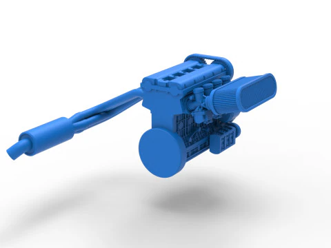 Motor de Nueva Zelanda Minisprint Escala 1 a 25 Modelo de impresión 3D