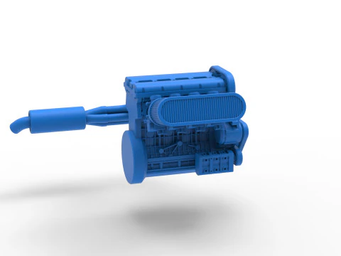 Motor de Nueva Zelanda Minisprint Escala 1 a 25 Modelo de impresión 3D