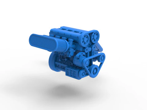 Motor de Nueva Zelanda Minisprint Escala 1 a 25 Modelo de impresión 3D