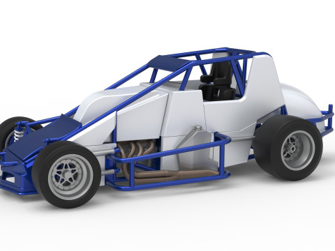 포장 실버 크라운 자동차 규모 1 ~ 25 3D 프린트 모델