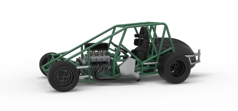 Pavement Silver Crown Car Base Scale 1 to 25 3D Print Model .c4d .max .obj .3ds .fbx .stl .blend 