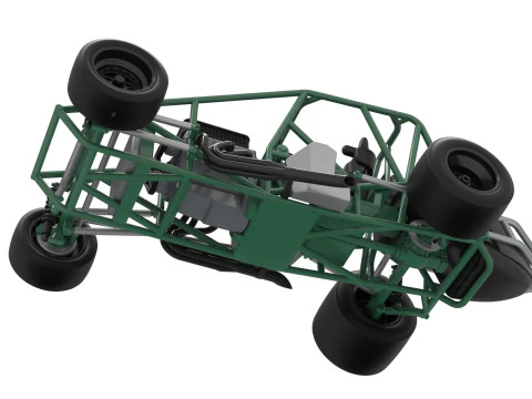 Pavement Silver Crown Car Base Scale 1 to 25 3D Print Model