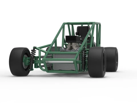 Pavement Silver Crown Car Base Scale 1 to 25 3D Print Model