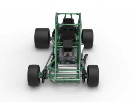 Pavement Silver Crown Car Base Scale 1 to 25 3D Print Model