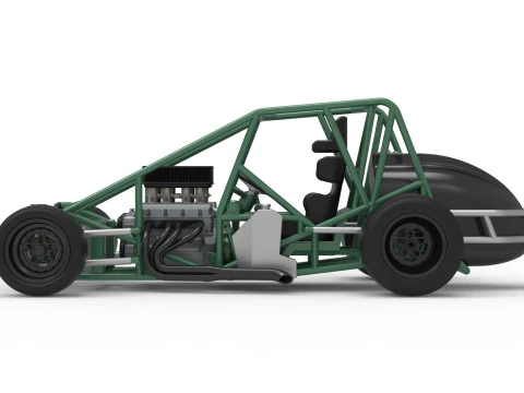 Pavement Silver Crown Car Base Scale 1 to 25 3D Print Model