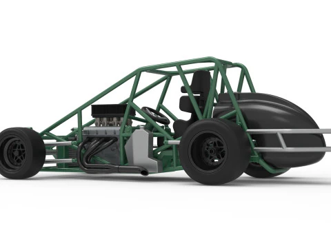 Pavement Silver Crown Car Base Scale 1 to 25 3D Print Model