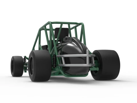 Pavement Silver Crown Car Base Scale 1 to 25 3D Print Model