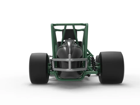 Pavement Silver Crown Car Base Scale 1 to 25 3D Print Model