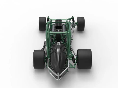 Pavement Silver Crown Car Base Scale 1 to 25 3D Print Model