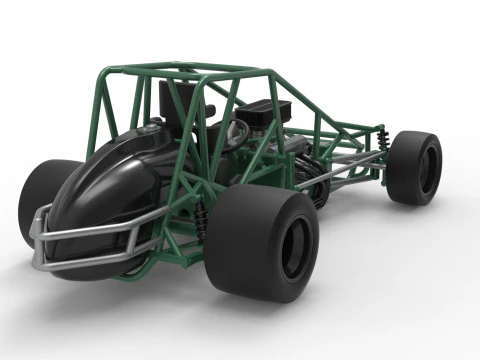 Pavement Silver Crown Car Base Scale 1 to 25 3D Print Model