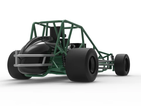 Pavement Silver Crown Car Base Scale 1 to 25 3D Print Model