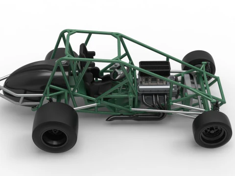 Pavement Silver Crown Car Base Scale 1 to 25 3D Print Model