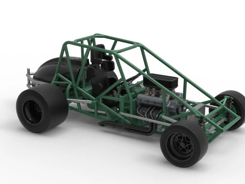 Pavement Silver Crown Car Base Scale 1 to 25 3D Print Model