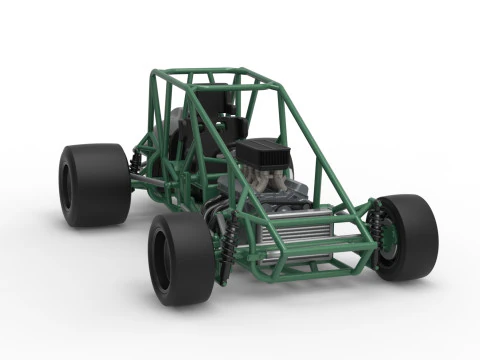 Pavement Silver Crown Car Base Scale 1 to 25 3D Print Model