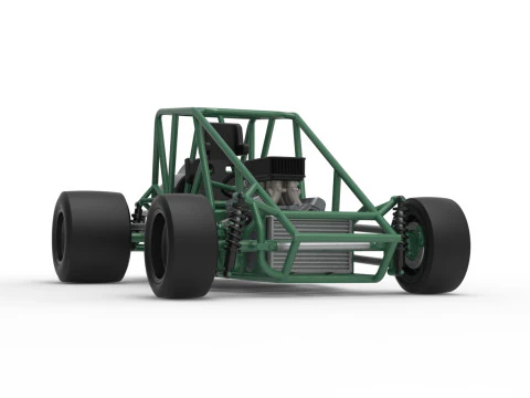 Pavement Silver Crown Car Base Scale 1 to 25 3D Print Model