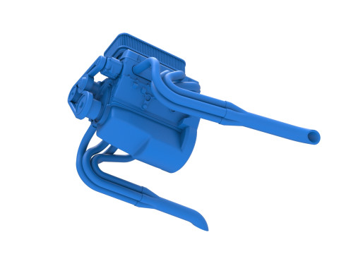 Moteur de voiture Silver Crown &eacute;chelle 1 &agrave; 25 Modèles 3D en vedette