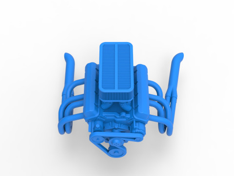 Moteur de voiture Silver Crown &eacute;chelle 1 &agrave; 25 Modèles 3D en vedette