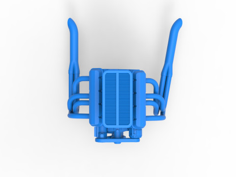 Moteur de voiture Silver Crown &eacute;chelle 1 &agrave; 25 Modèles 3D en vedette