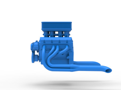 Moteur de voiture Silver Crown &eacute;chelle 1 &agrave; 25 Modèles 3D en vedette