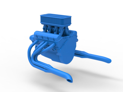 Moteur de voiture Silver Crown &eacute;chelle 1 &agrave; 25 Modèles 3D en vedette