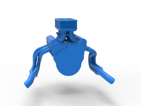 Moteur de voiture Silver Crown &eacute;chelle 1 &agrave; 25 Modèles 3D en vedette