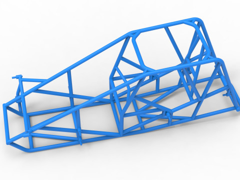 Rangka Mobil Silver Crown Skala 1 sampai 25 Model Cetak 3D