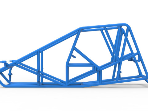 Rangka Mobil Silver Crown Skala 1 sampai 25 Model Cetak 3D