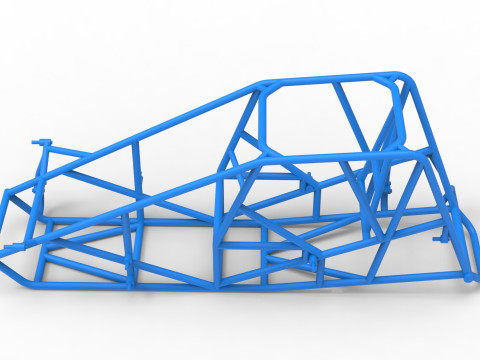 Rangka Mobil Silver Crown Skala 1 sampai 25 Model Cetak 3D