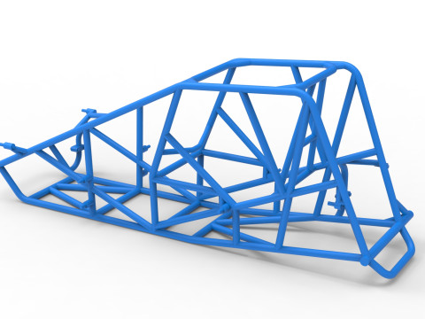 Rangka Mobil Silver Crown Skala 1 sampai 25 Model Cetak 3D