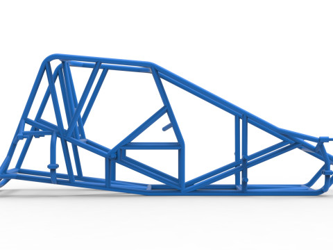 Rangka Mobil Silver Crown Skala 1 sampai 25 Model Cetak 3D