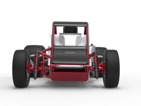 Dirt Silver Crown Car Scale 1 to 25 3D Print Model