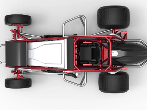 Dirt Silver Crown Car Scale 1 to 25 3D Print Model