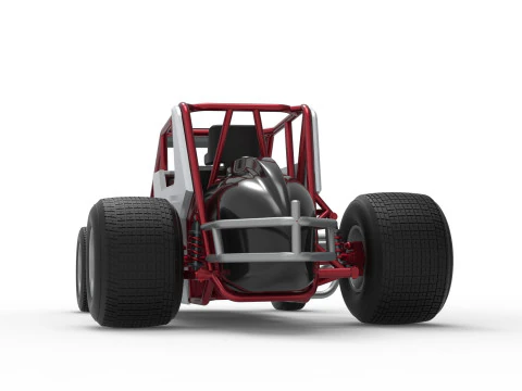 Dirt Silver Crown Car Scale 1 to 25 3D Print Model