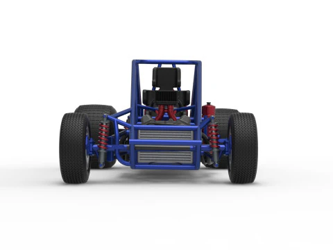 Dirt Silver Crown Car Base Scale 1 to 25 3D Print Model