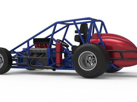 Dirt Silver Crown Car Base Scale 1 to 25 3D Print Model