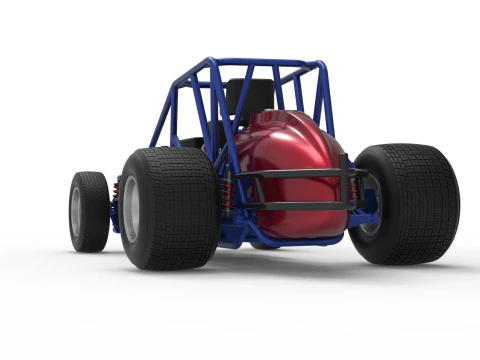 Dirt Silver Crown Car Base Scale 1 to 25 3D Print Model